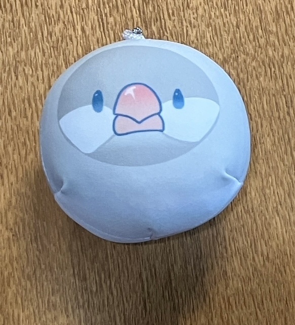 おもちストラップ　シルバー