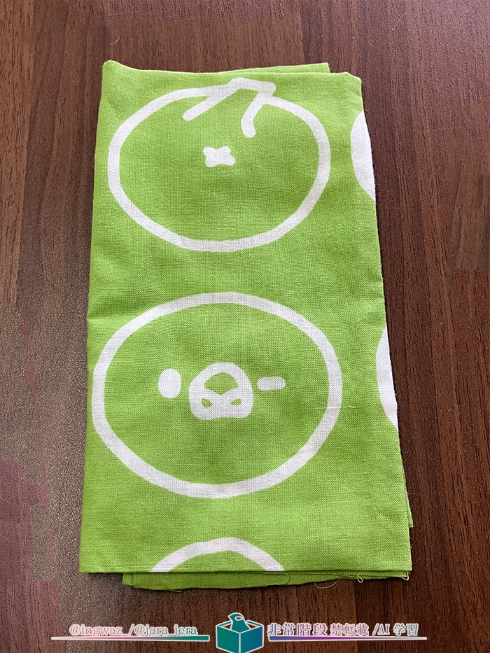 文鳥てぬぐい　緑