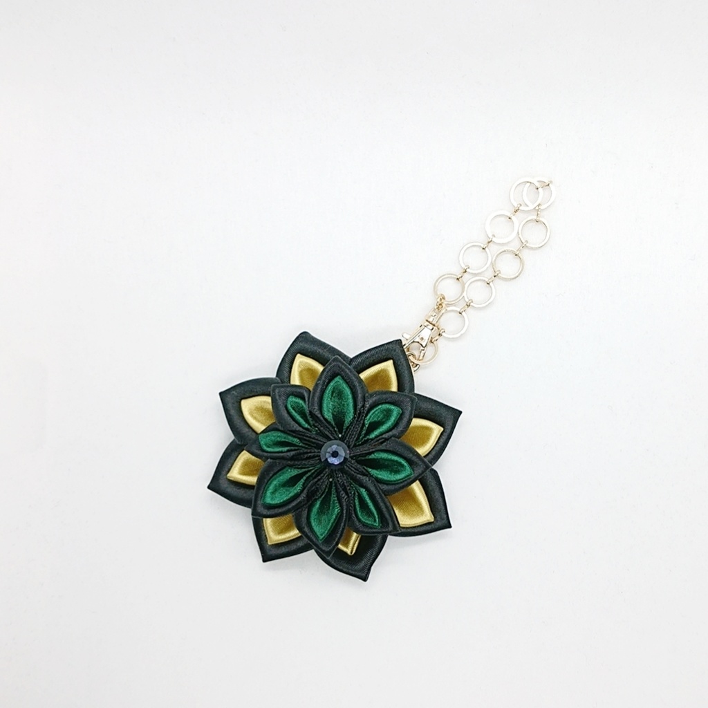 五条悟・虎杖悠仁・夏油傑イメージ つまみ細工風バッグチャーム