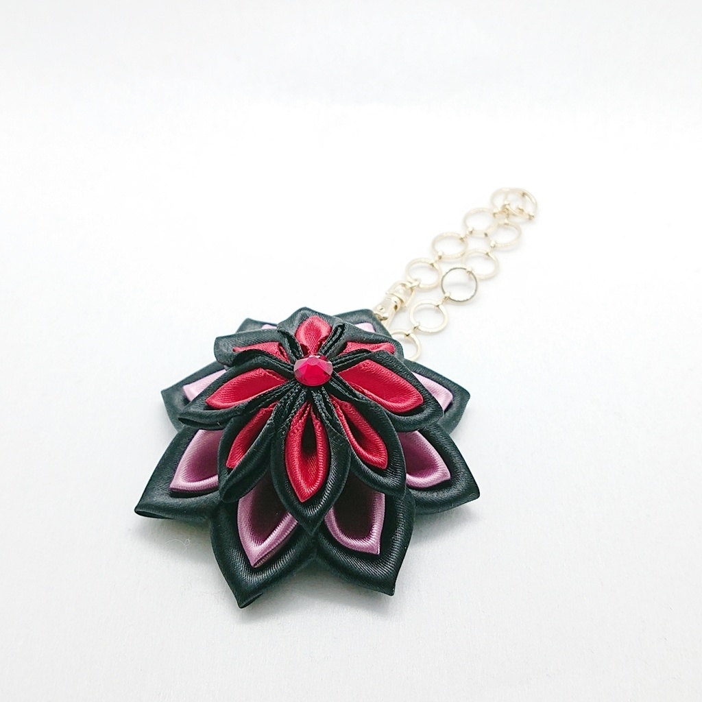 五条悟・虎杖悠仁・夏油傑イメージ つまみ細工風バッグチャーム