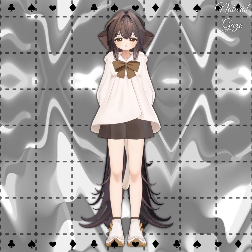 【8アバター対応】NaturalGazeHair018