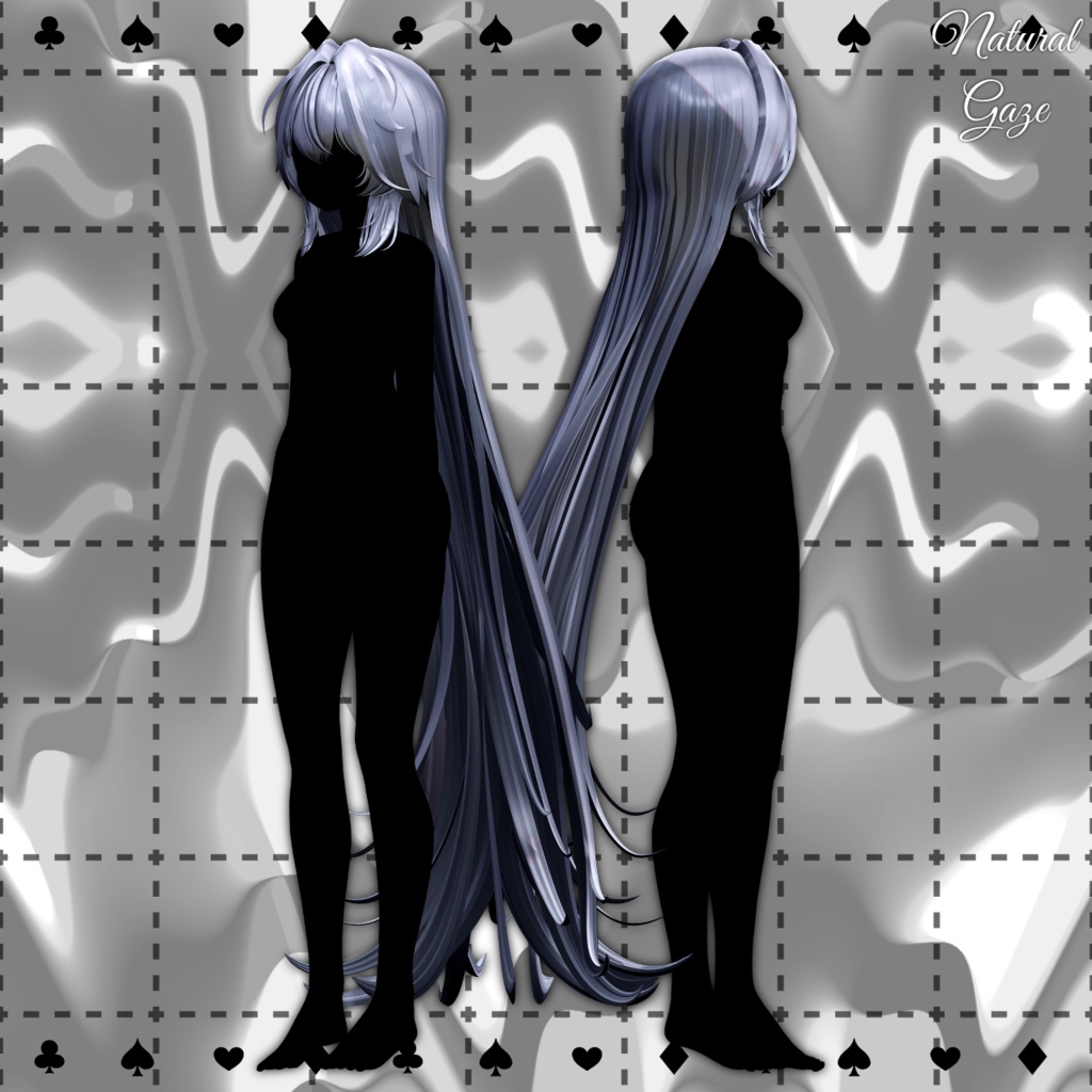【8アバター対応】NaturalGazeHair018