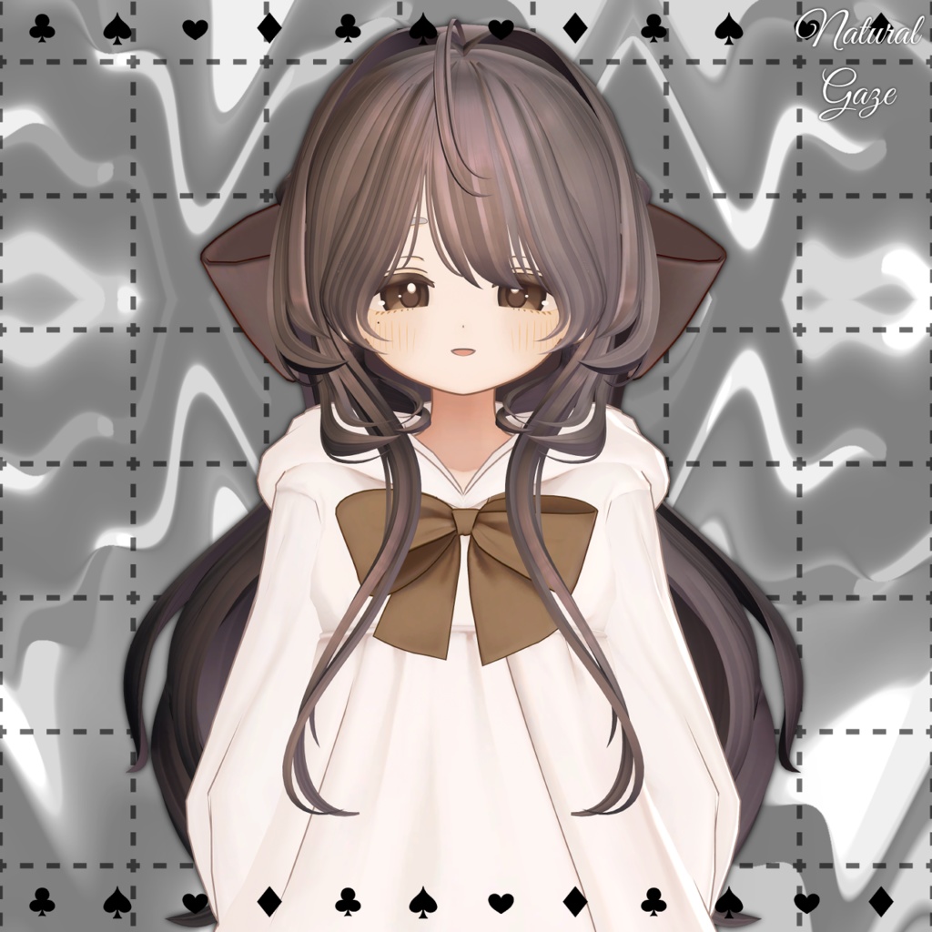 【8アバター対応】NaturalGazeHair019