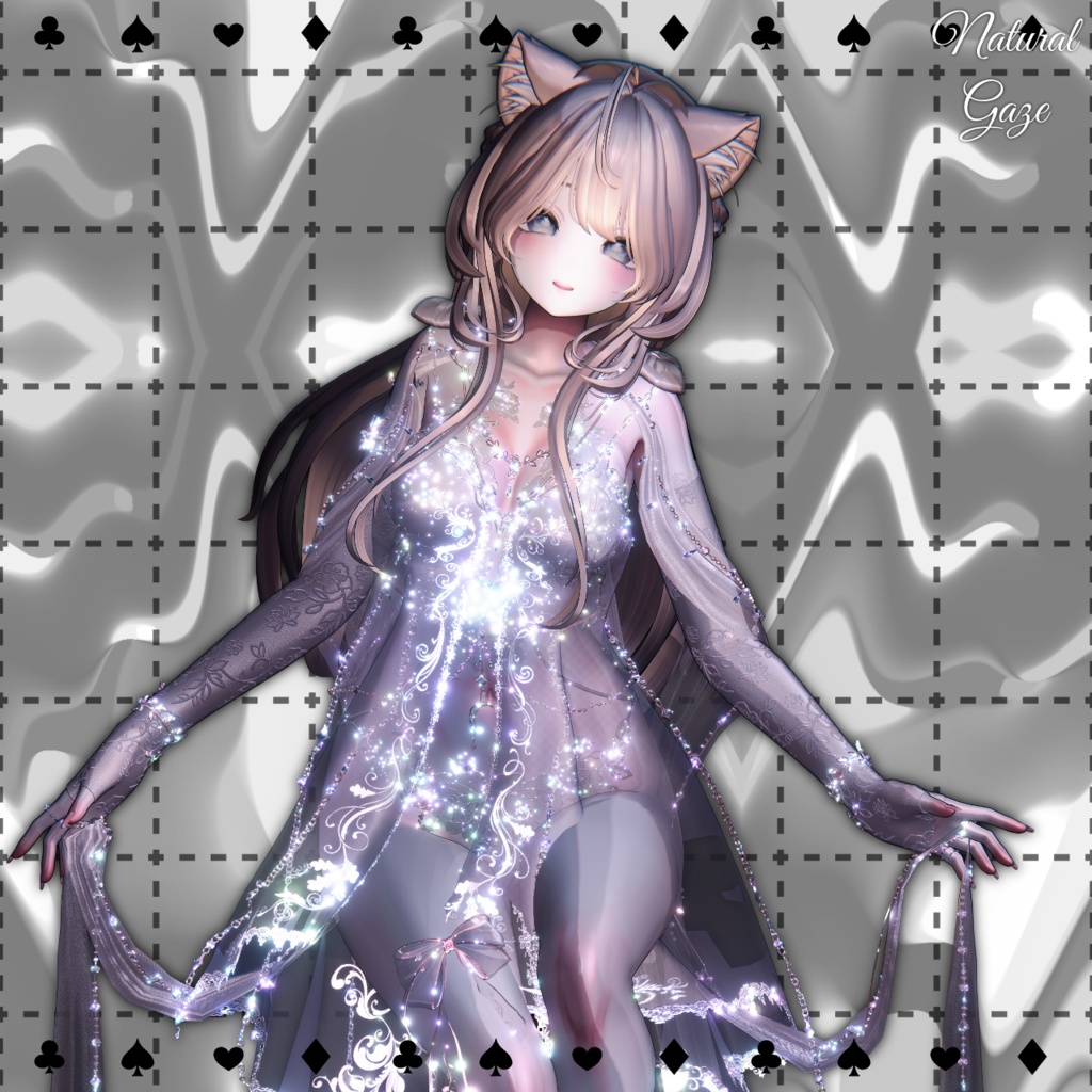 【8アバター対応】NaturalGazeHair019