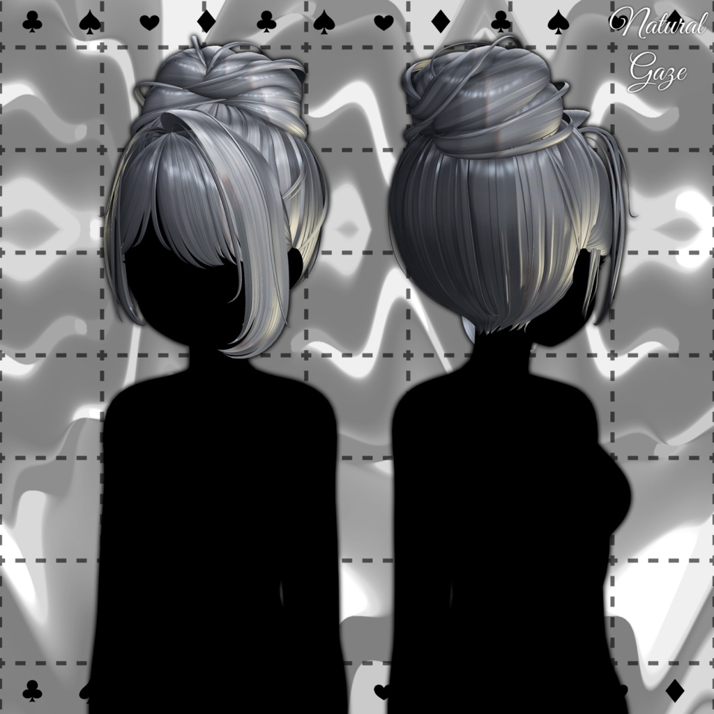 【11アバター対応】NaturalGazeHair020