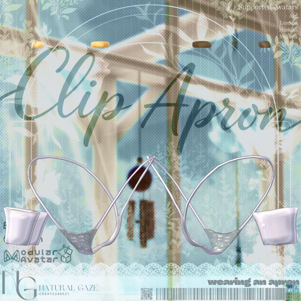 ✨セール✨【5アバター対応】ClipApron🧷