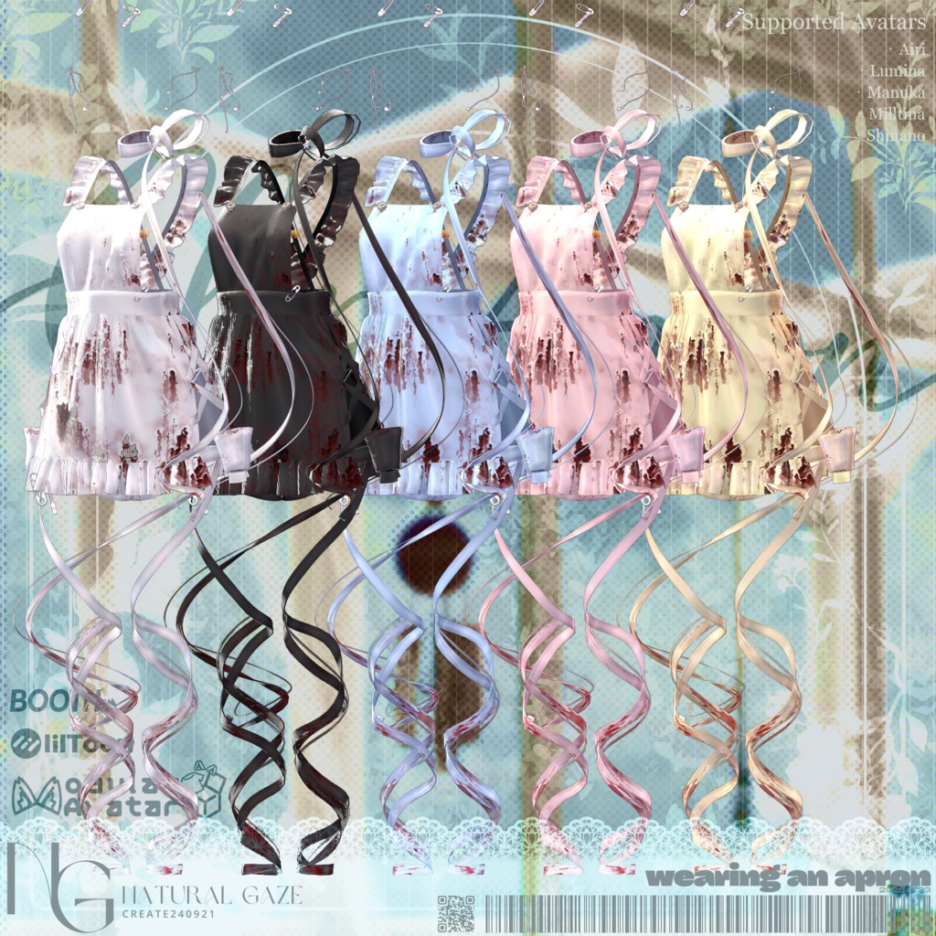 ✨セール✨【5アバター対応】ClipApron🧷