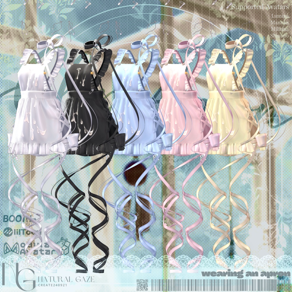 ✨セール✨【5アバター対応】ClipApron🧷