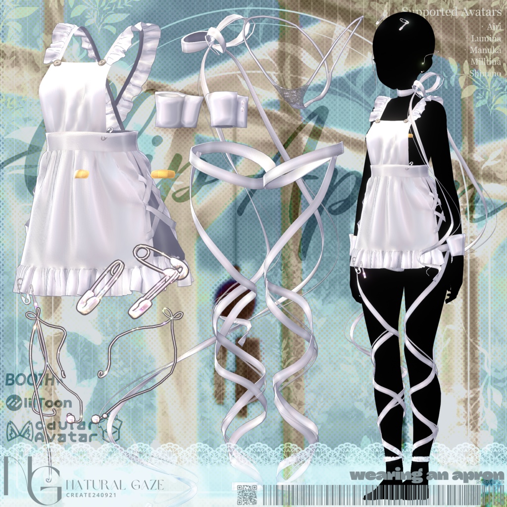 ✨セール✨【5アバター対応】ClipApron🧷