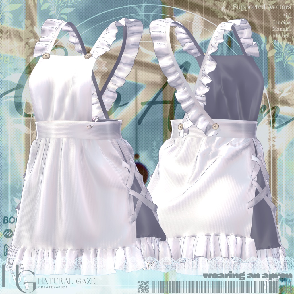 ✨セール✨【5アバター対応】ClipApron🧷