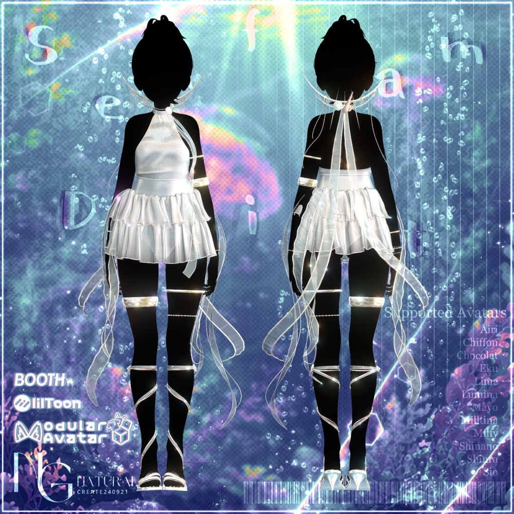✨セール✨【12アバター対応】˳° Seafoam Drift 🌊 ˚。