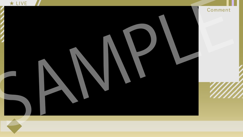 ライブ配信(実況)用 背景素材