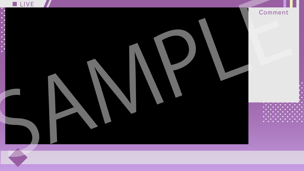 ライブ配信(実況)用 背景素材