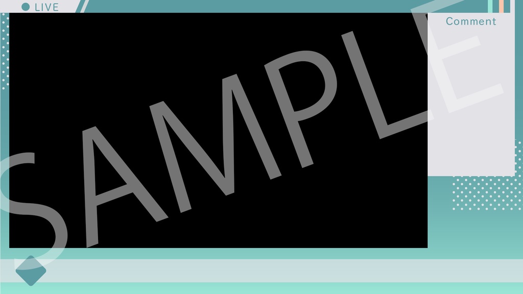 ライブ配信(実況)用 背景素材