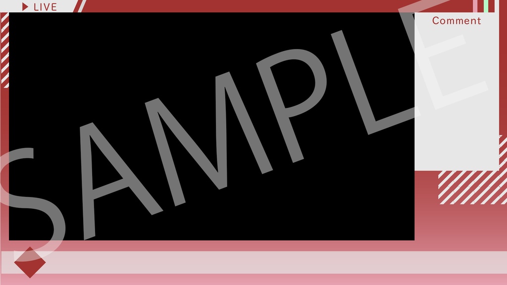 ライブ配信(実況)用 背景素材