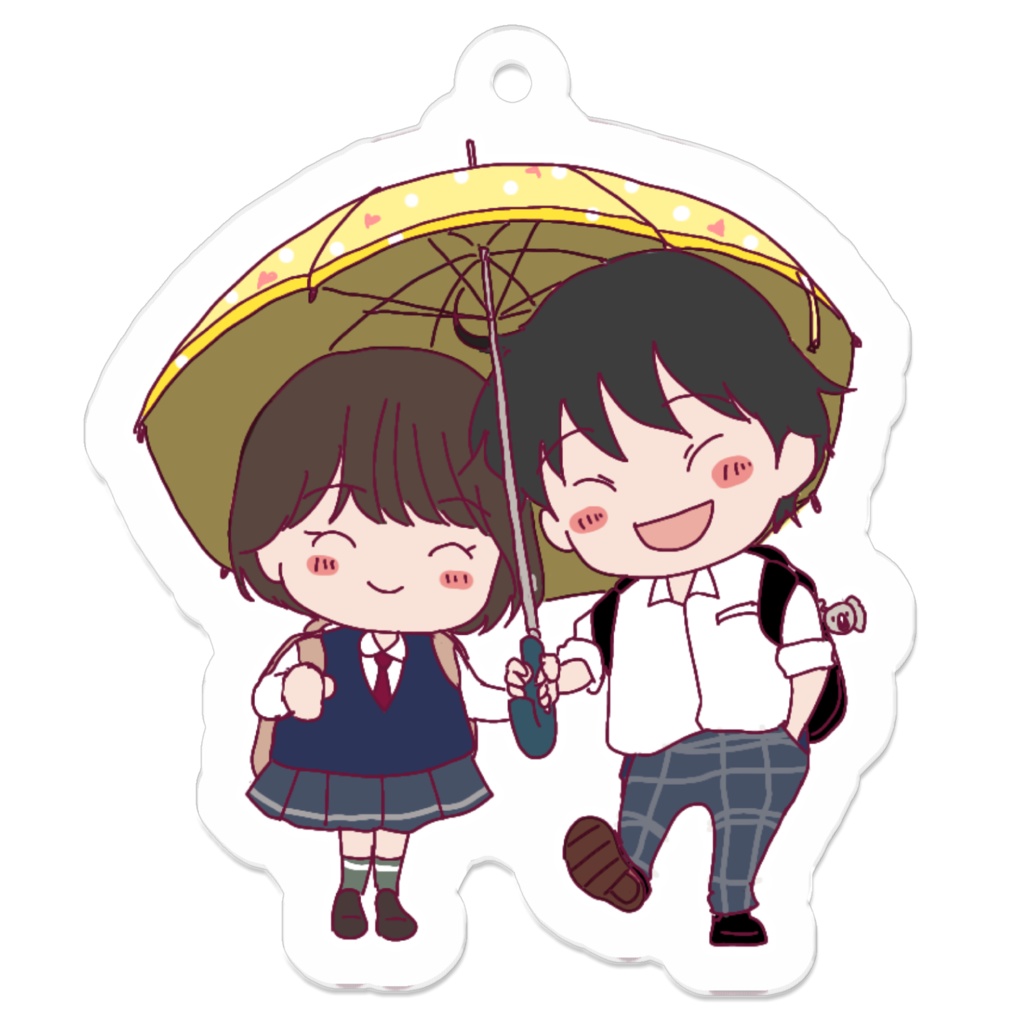 ほんゆり雨の日アクキー