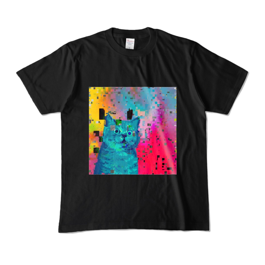 グリッチ宇宙猫Tシャツ