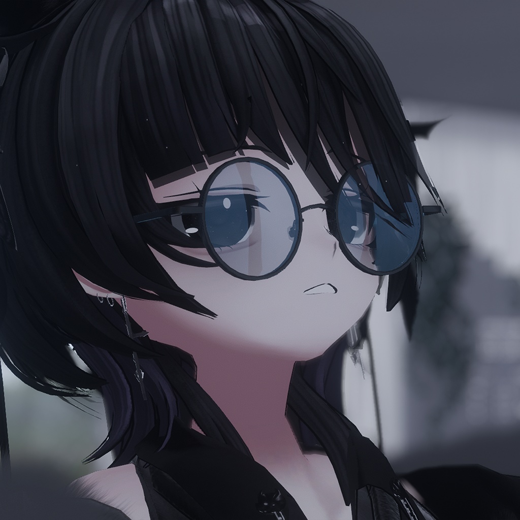 【3アバター対応】RoundGlass【VRChat】