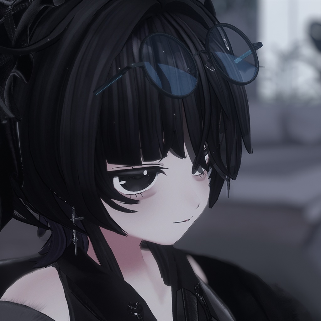 【3アバター対応】RoundGlass【VRChat】