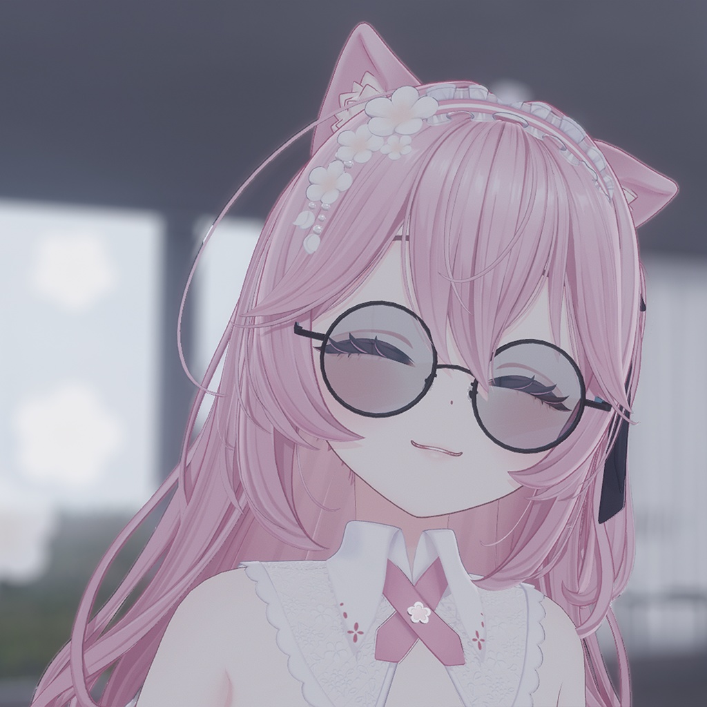 【3アバター対応】RoundGlass【VRChat】