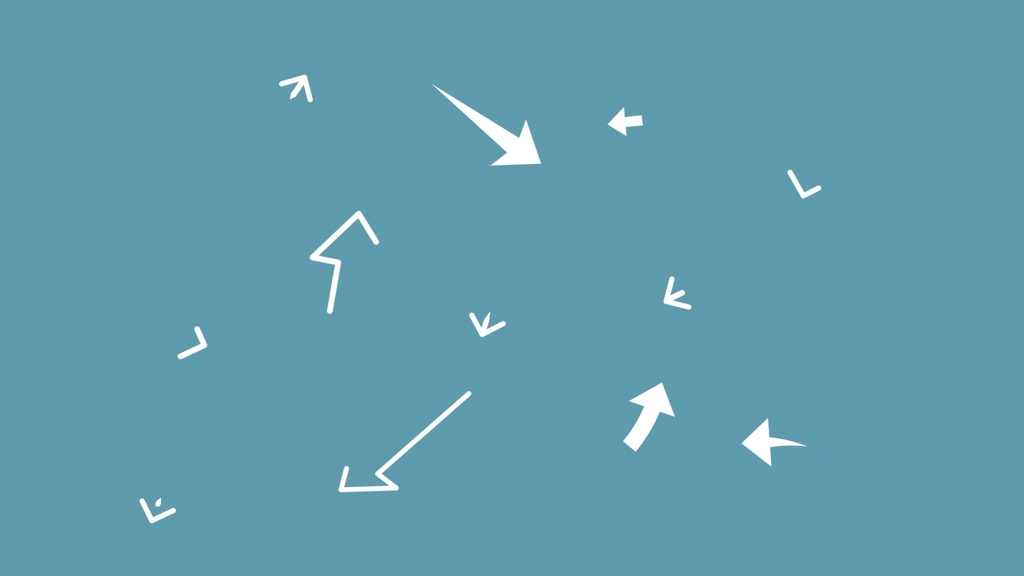 モーション付き矢印テロップ12種