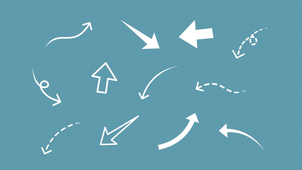 モーション付き矢印テロップ12種