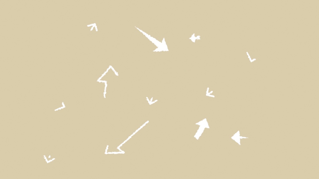 クレヨン手書き風 モーション付き矢印テロップ12種