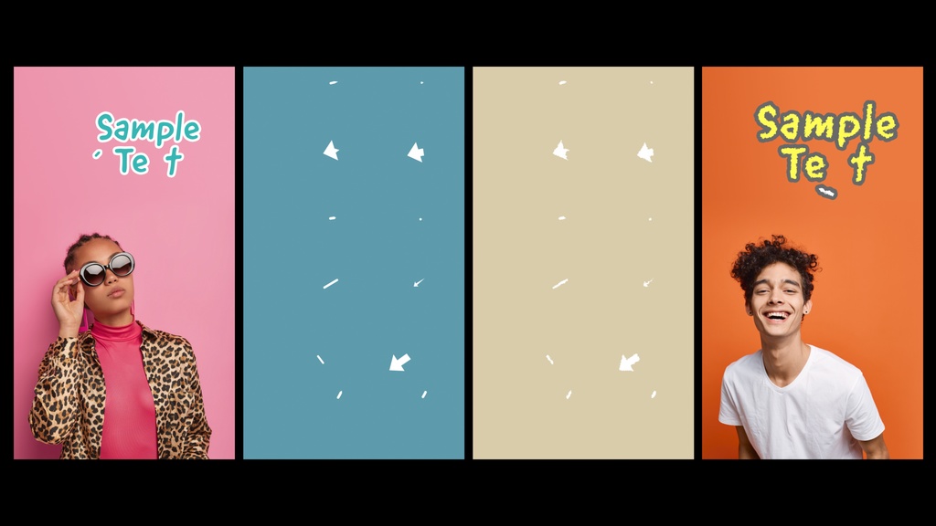 【縦型】モーション付き矢印テロップ12種