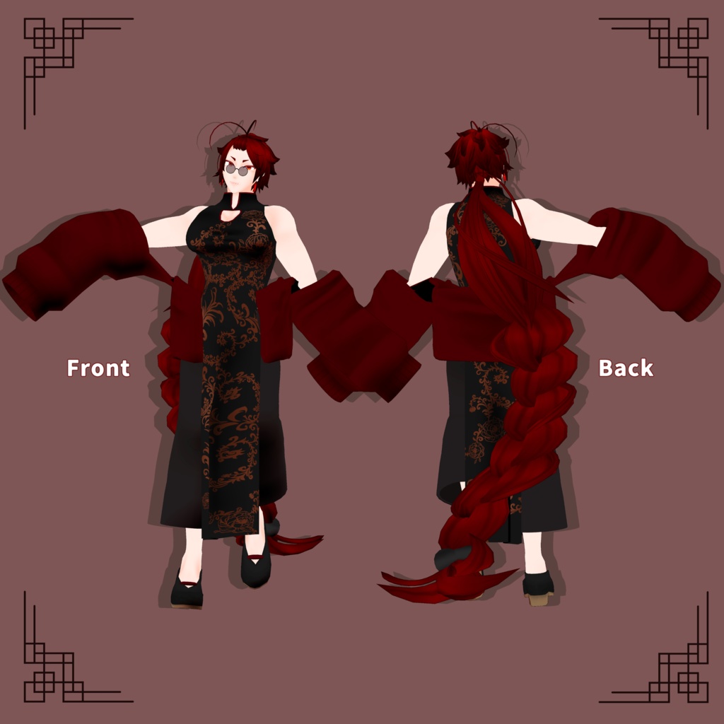 -サポート終了- VRChat対応オリジナル3Dモデル「惑苛」