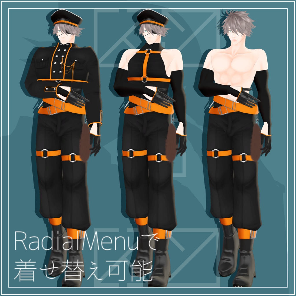 -サポート終了- VRChat対応オリジナル3Dモデル「寡深」