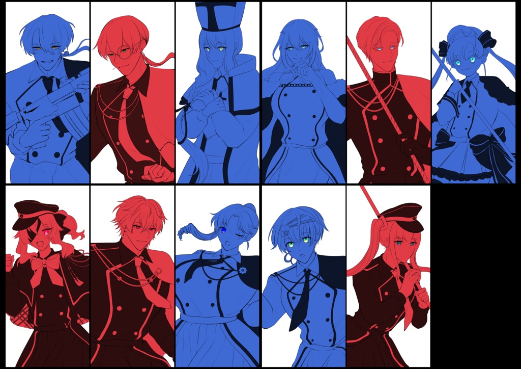 走るごギャルか班2周年記念集合絵