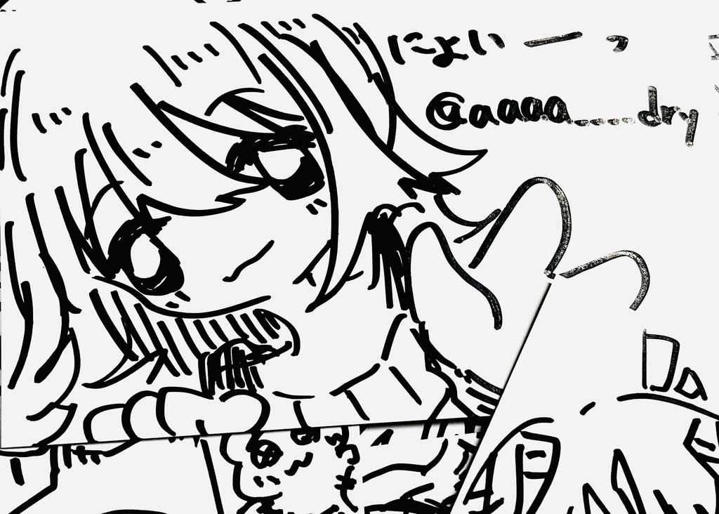 ランダム 名刺裏ドローインク