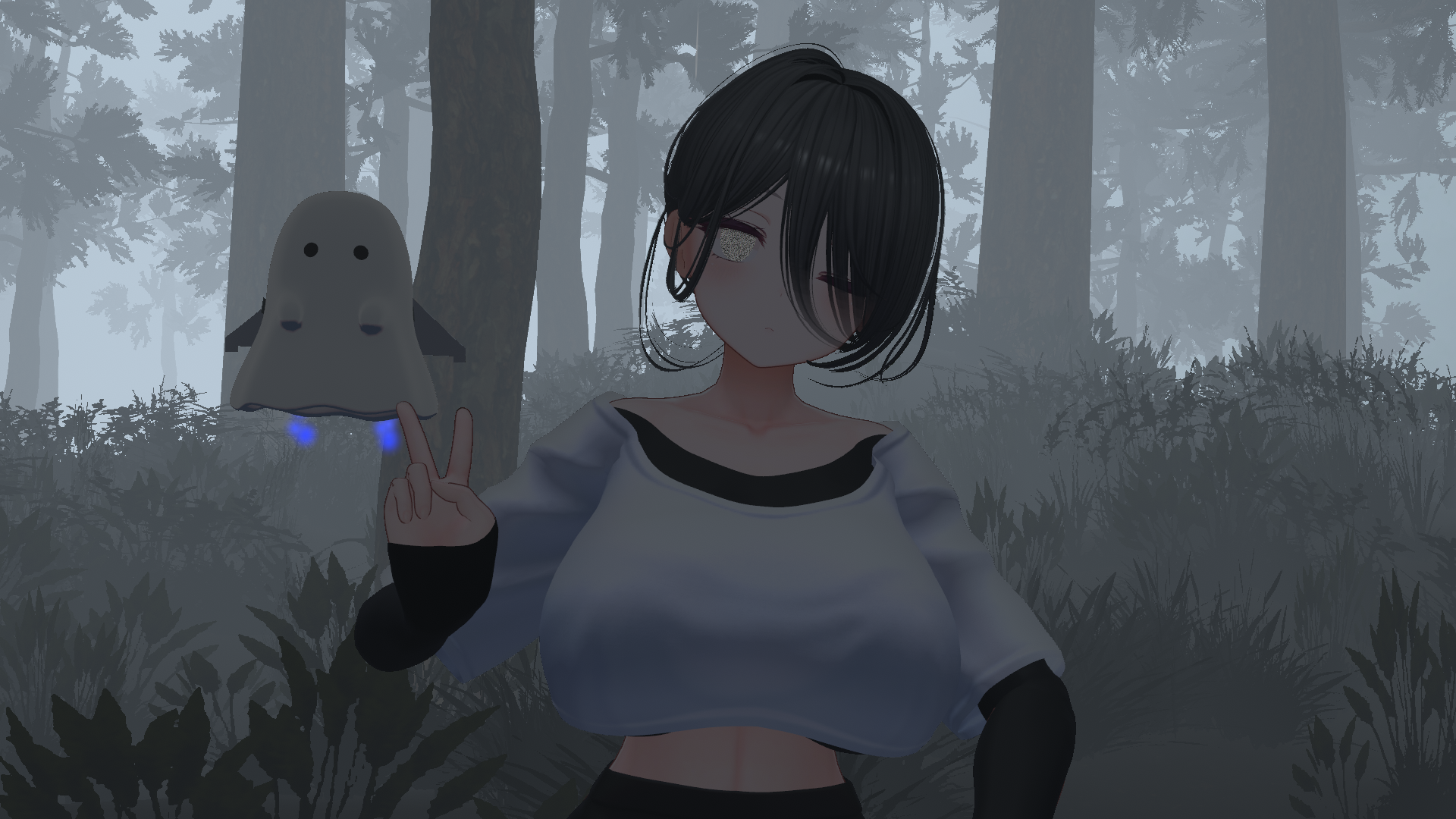 Jetpack Ghost 【VRChat】【ペットギミック】ふよふよついてくる!ジェットパックゴースト - 旅人Eの物置 - BOOTH