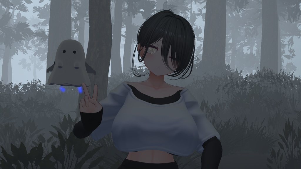 【VRChat】【ペットギミック】ふよふよついてくる!ジェットパックゴースト