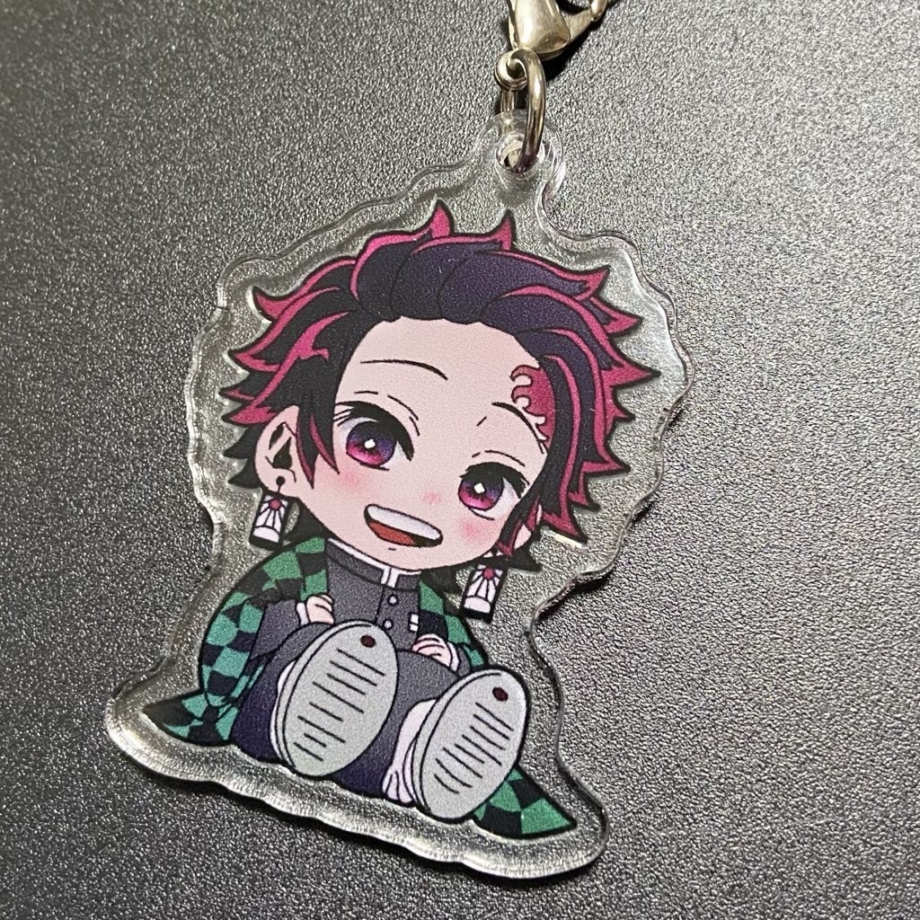 【アクリルキーホルダー】鬼滅の刃の竈門炭治郎、煉獄杏寿郎の２個セット