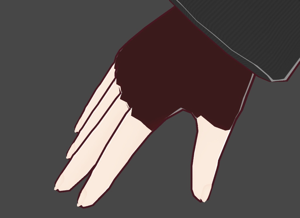 Dark red gloves - VROID - For free
