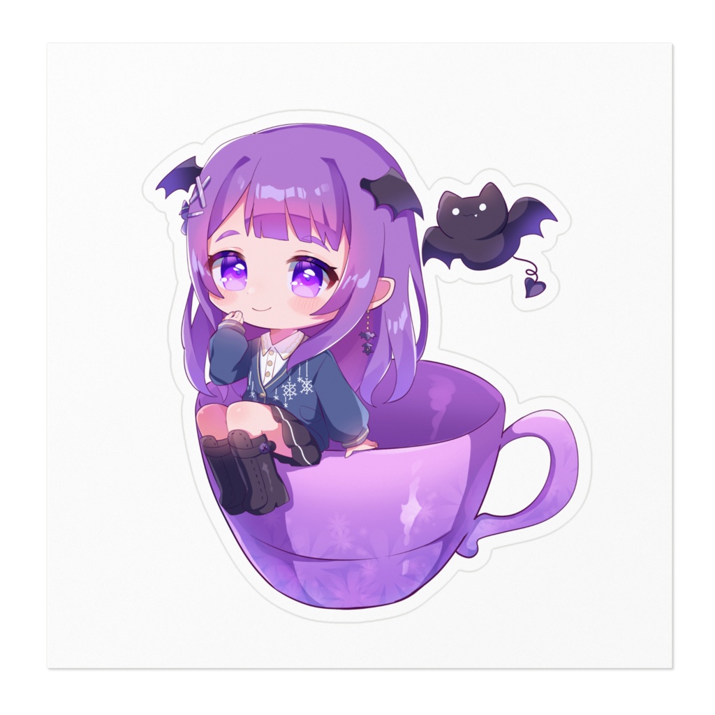 ぽぽ🦇ミニキャラステッカー