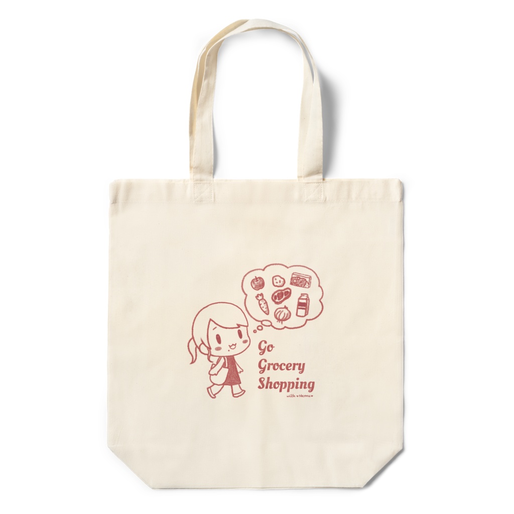 ♡ねむ♡とお買い物(エコバッグ)