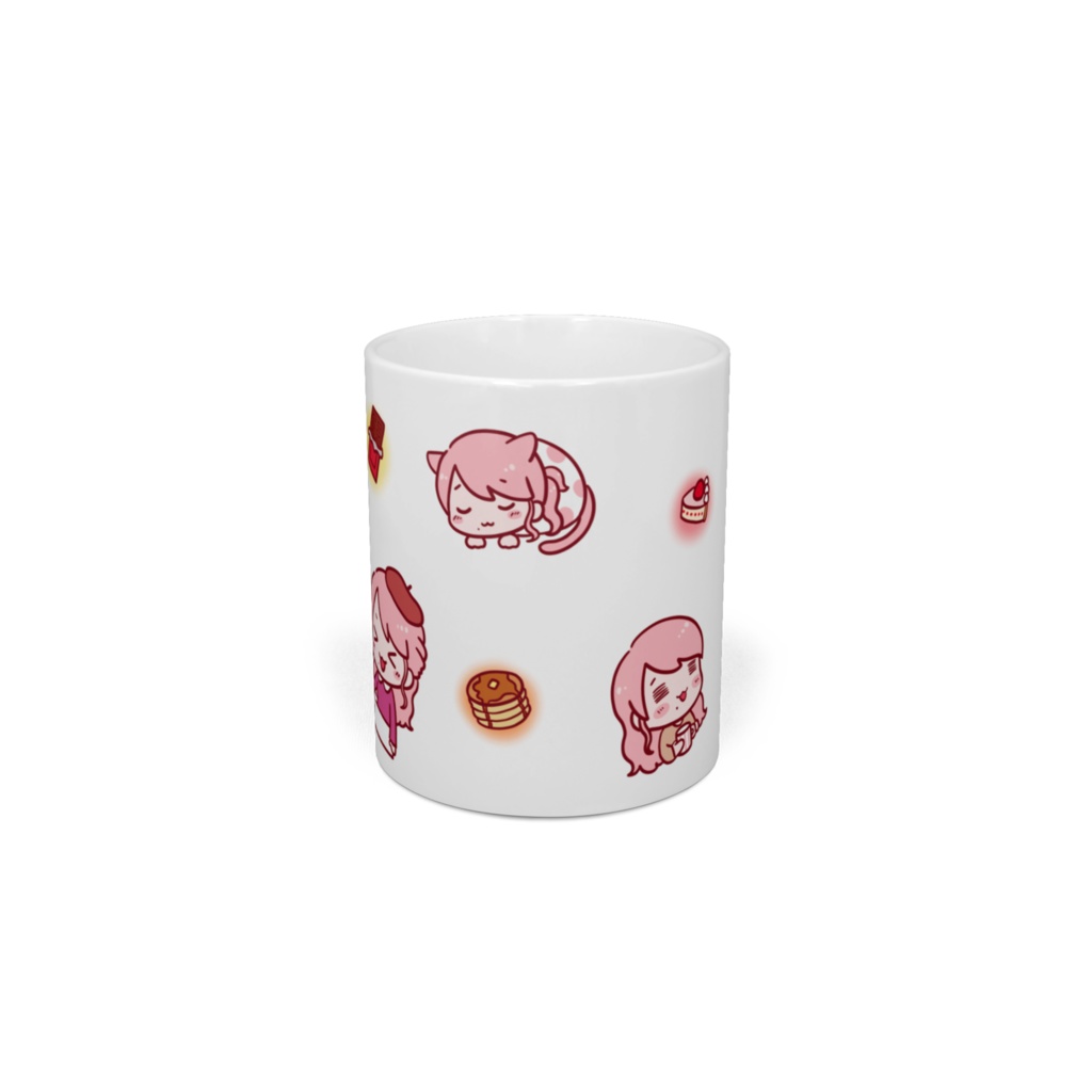 【1000日配信記念品】♡ねむ♡のマグカップ『配信♡ねむ♡集合ver.』