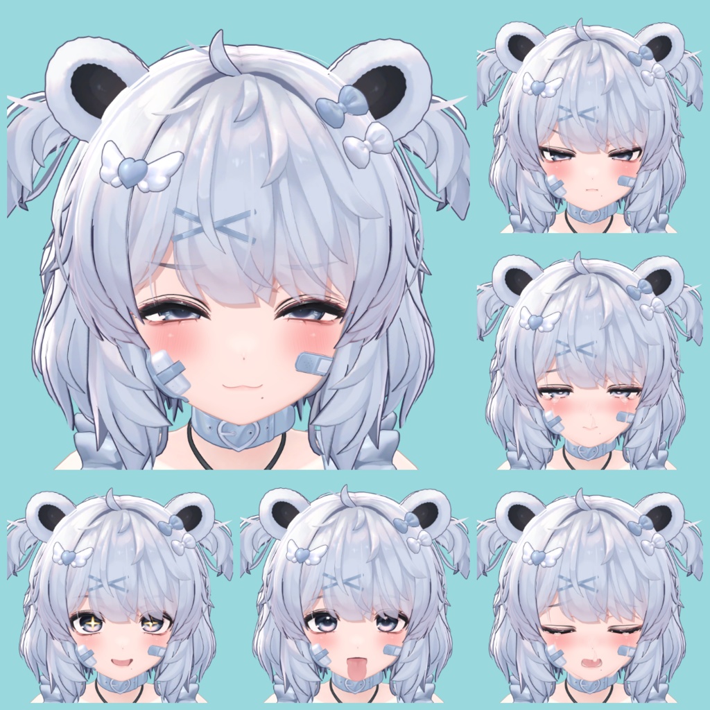 【クマリ】動く表情アニメーション【12種】