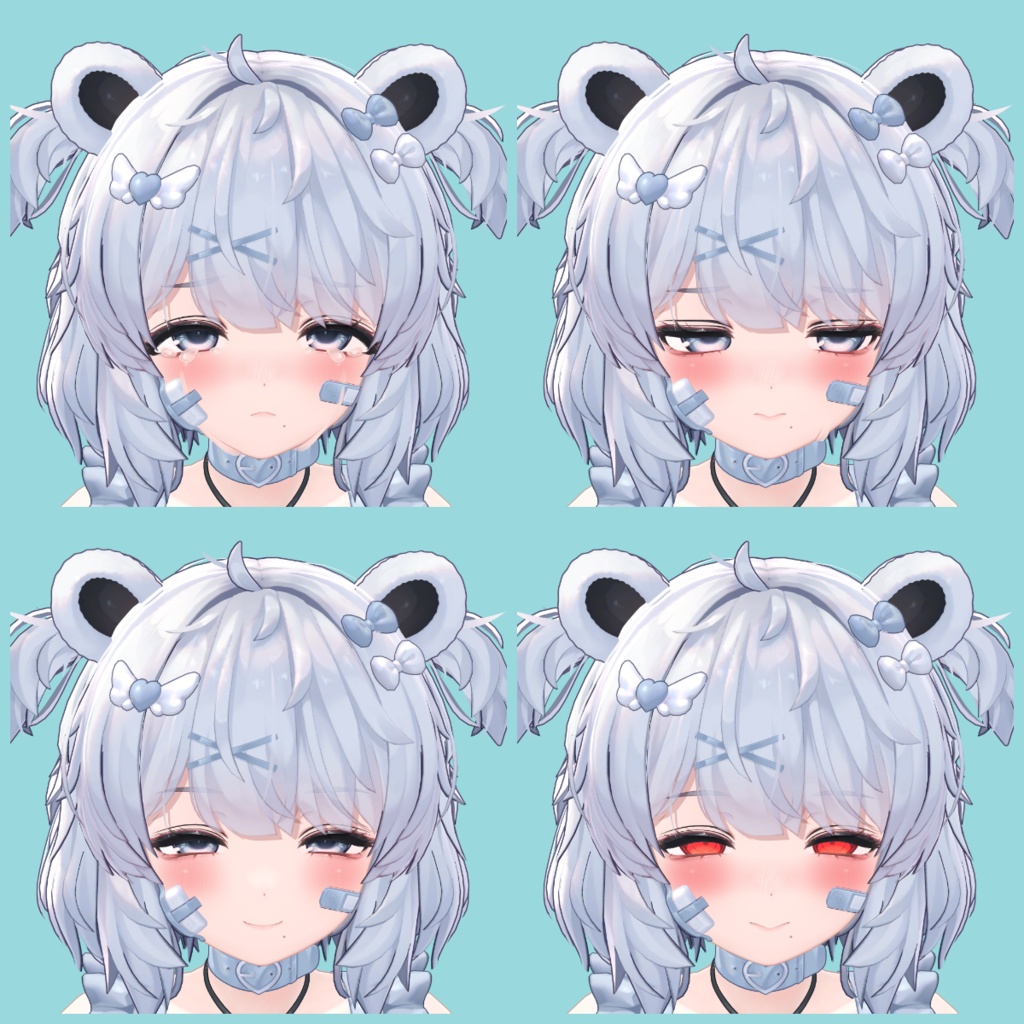 【クマリ】動く表情アニメーション【12種】