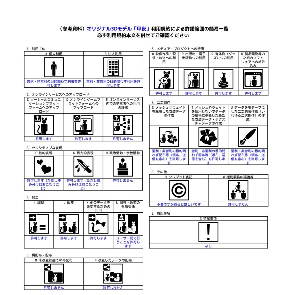 オリジナル3Dモデル「甲夜」