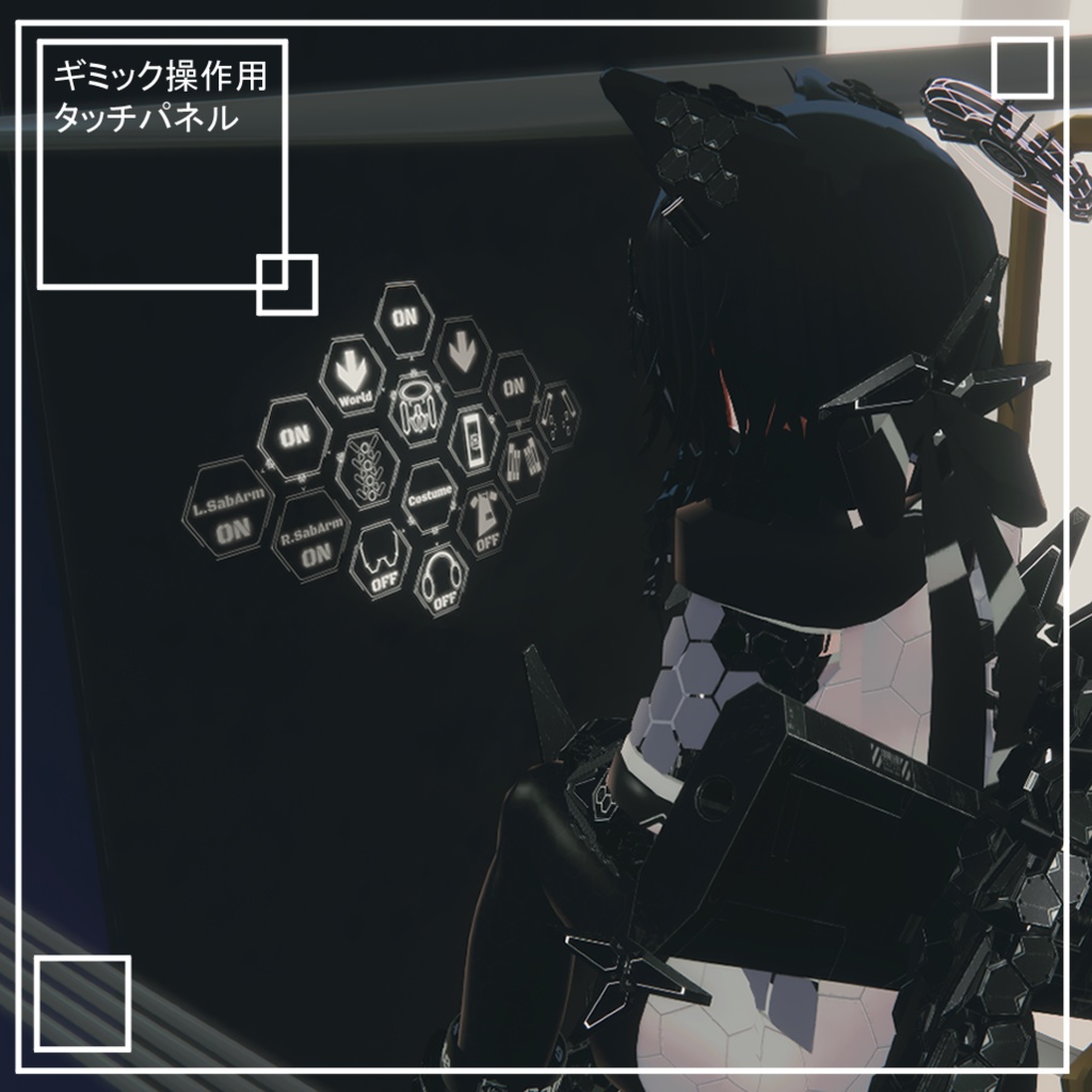 【オリジナル3Dモデル】黒猫弐号