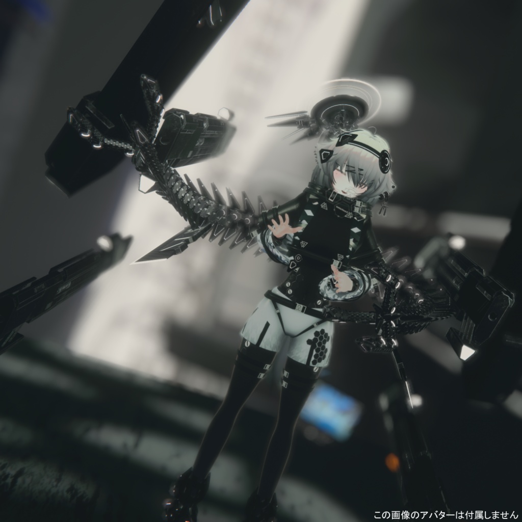 【オリジナル3Dモデル】黒猫弐号