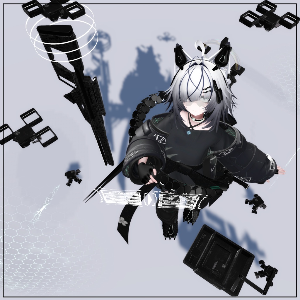 【オリジナル3Dモデル】白戌壱号