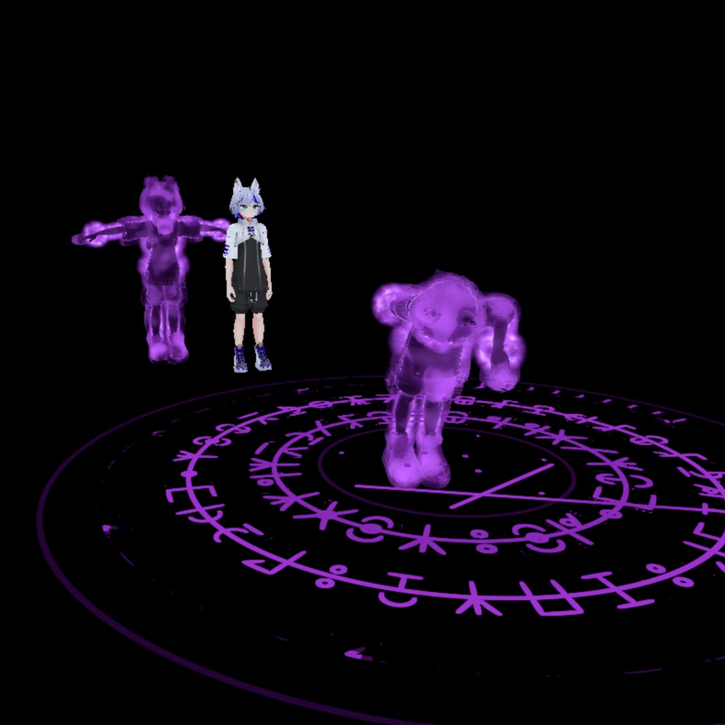 【セール中・MA対応】特級闇影魔法『冥府双葬』/ VRchat Dark Shadow Magic Gimic