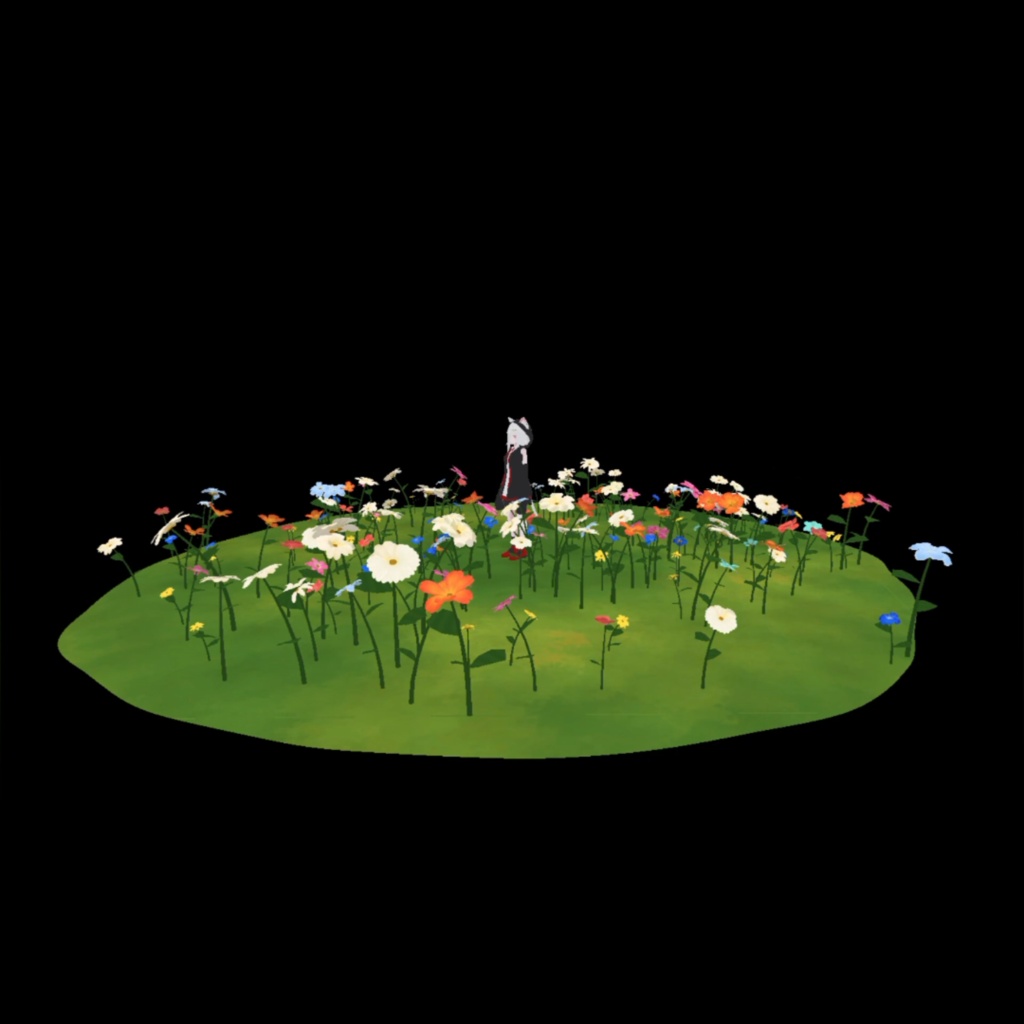 【限定無料配布】汎用魔法『花畑を出す魔法』/ VRChat Generic Spell: "Spell to Summon a Flower Field"