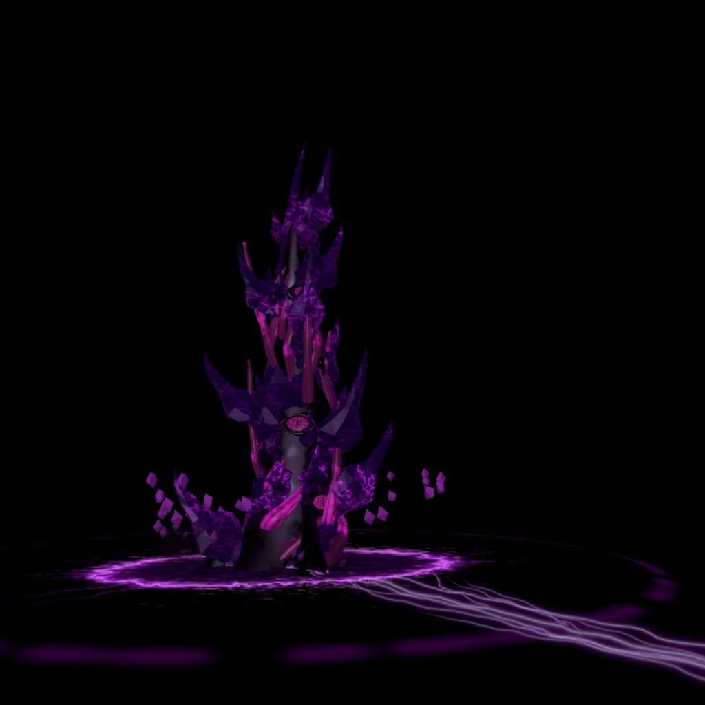 【MA対応】上級闇棘魔法『冥棘穿界』/ VRChat Dark Shadow trigrav Magic Gimic