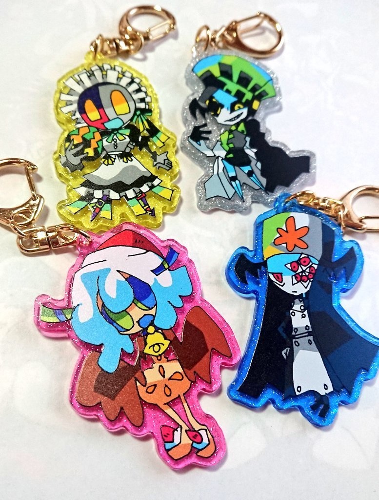 ラメラメアクリルキーホルダー