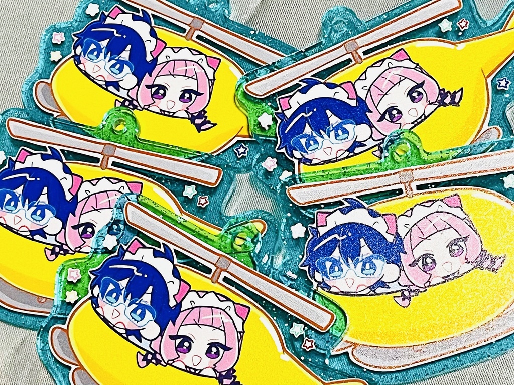 Acrylic keychain レオス&サンゴ